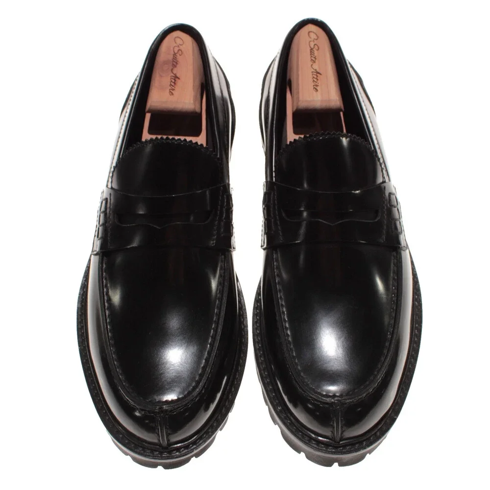 Tagilatore NWB Brody Slip On Loafers Size 42 (US 9) in Black Leather